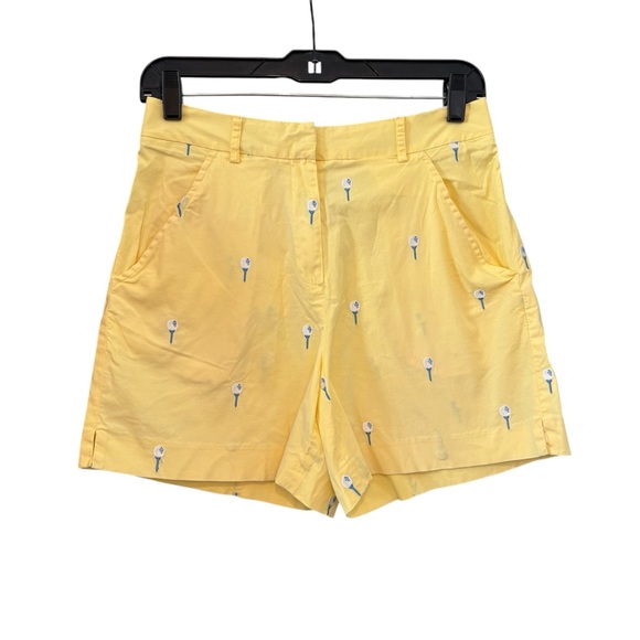 Lilly Pulitzer Pants - Vintage 90s’s Lilly Pulitzer Golf Tee Embroidered Yellow Shorts, Sz 4